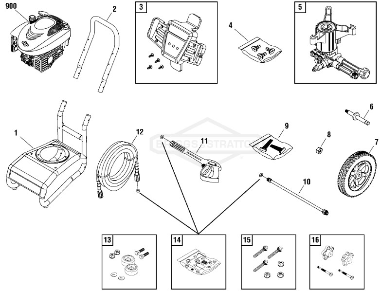 sears craftsman 2500 psi 020543-0 power washer replacement parts and pump parts